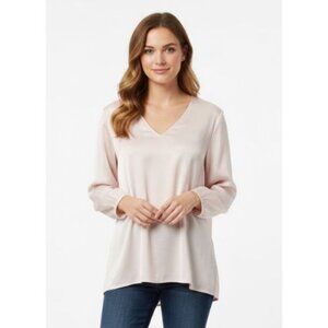 BANANA REPUBLIC Tall XL off white long sleeve shirt blouse tunic